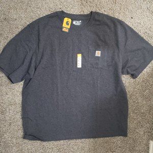 Carhartt Gray Loose Fit Short-Sleeve Pocket T-Shirt